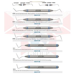 COLOR CODED WILLIAMS PROBES